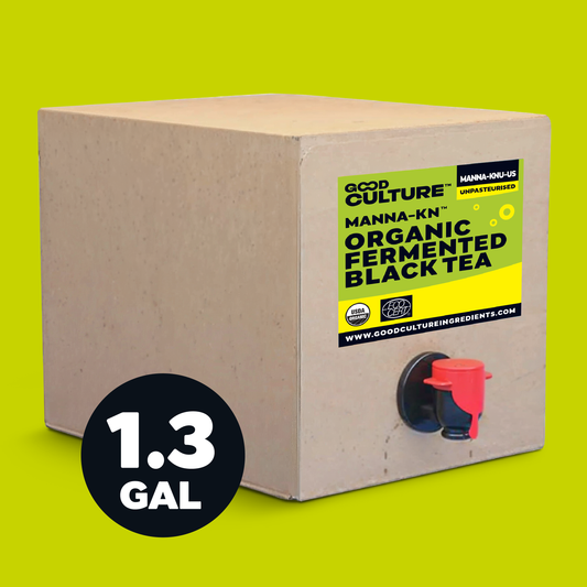 5 Litres of Manna-KN Unpasteurised - Premium Black Tea Kombucha – Makes 35 Litres